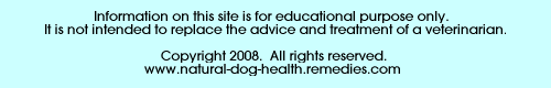 footer for natural dog health remedies page